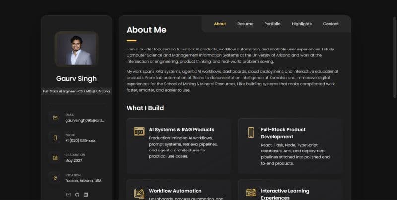 Portfolio Website Demo