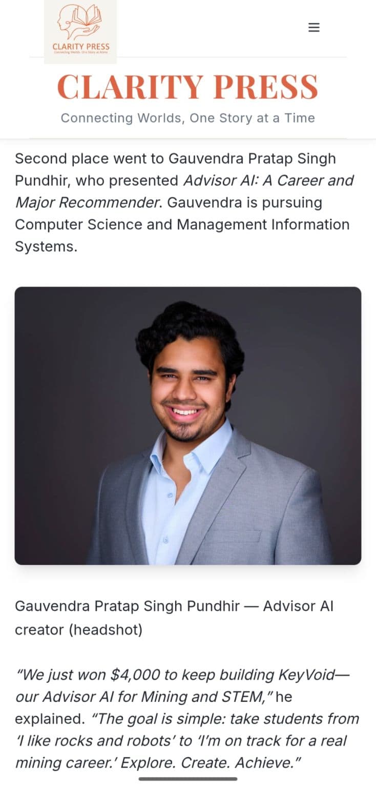 Clarity Press Feature