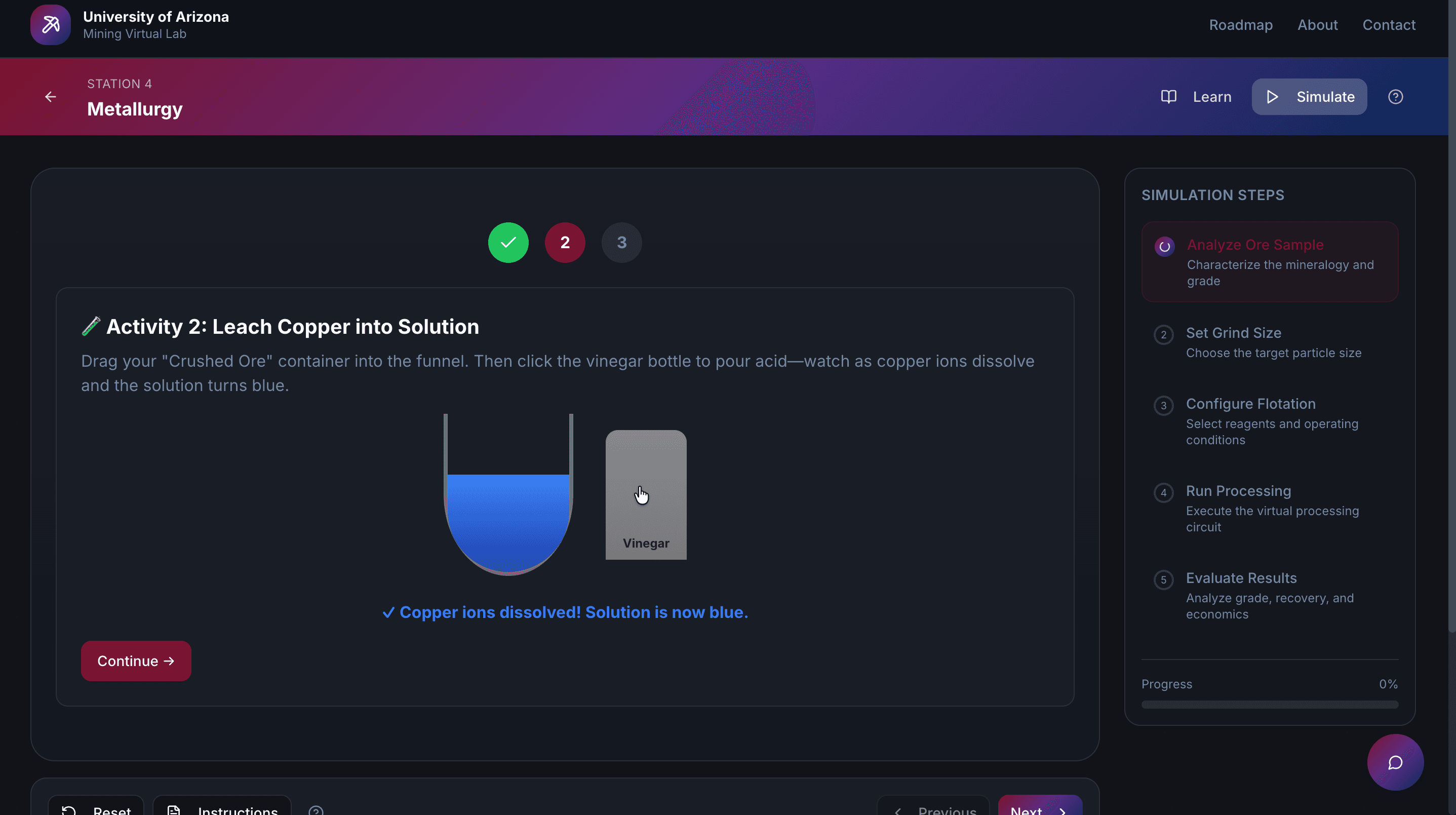 3D Minerals Interface